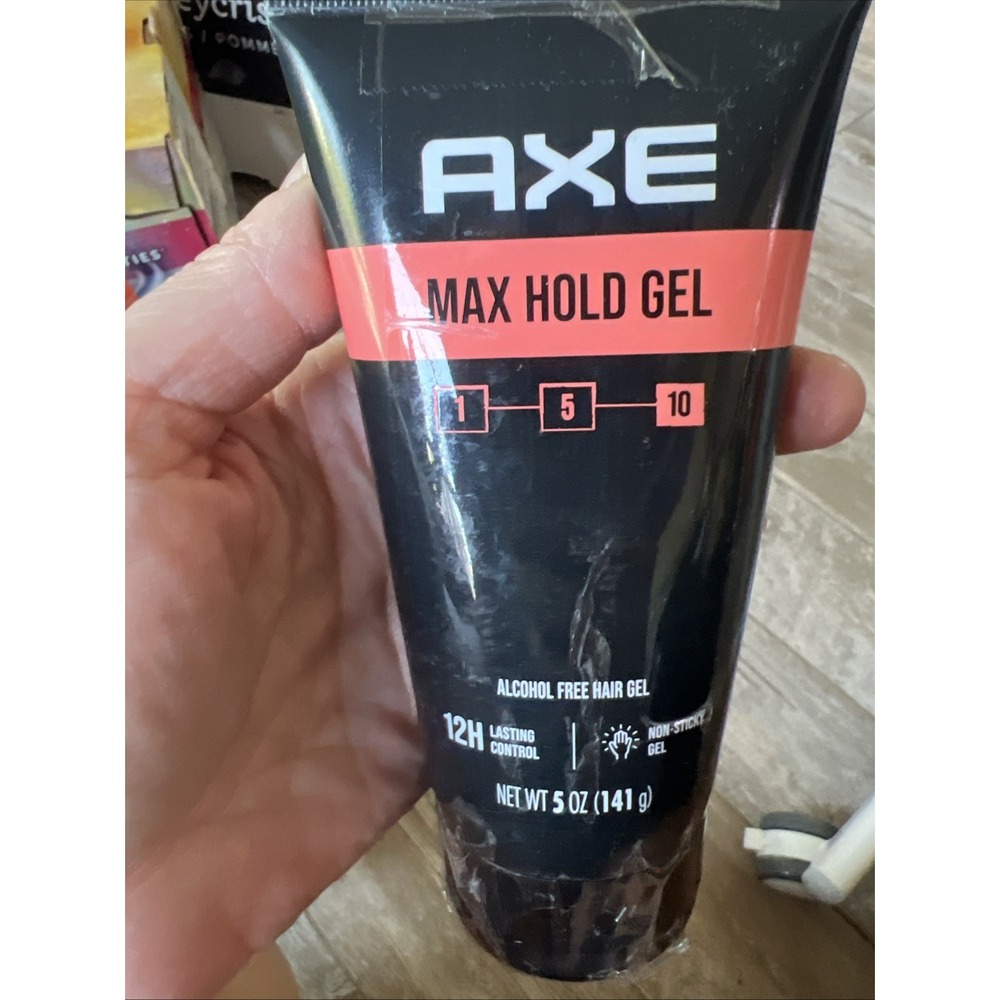 AXE MAX Hold Hair Gel Level 10, 12-Hour Control, Non-Sticky, Alcohol-Free 5 oz